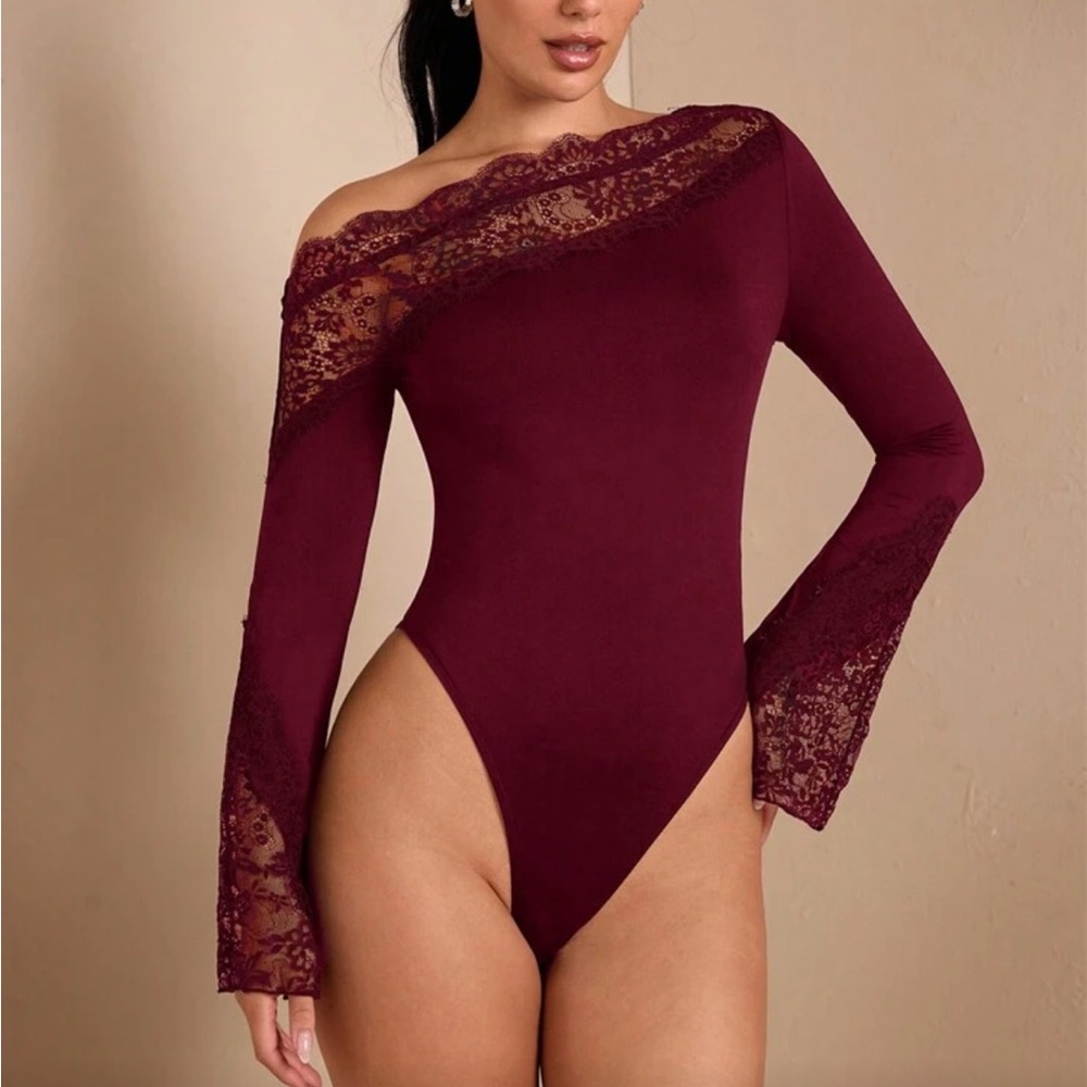 Burgundy bodysuit - Picture 1 of 5